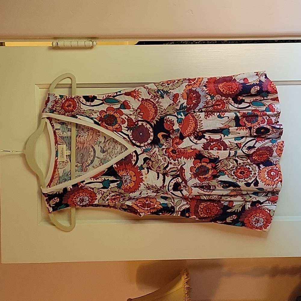 Anthropolgie Delette Floral Knit Top